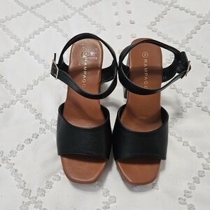 Rampage Women's Black Sandals